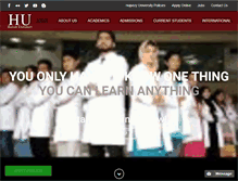 Tablet Screenshot of hup.edu.pk